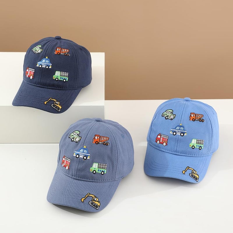 EDCYF Kids Boys Girls Embroidered Baseball Caps Baby Sun hat Toddler Dinosaur Trucker Hats Summer Hats（3-8years - Image 5